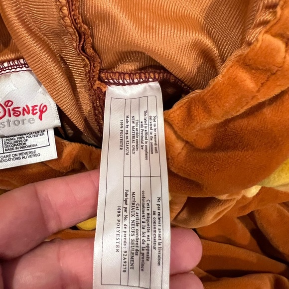 HTF Disney Store Cogsworth Plush Costume Beauty & The Beast Child Size clock - Picture 7 of 8